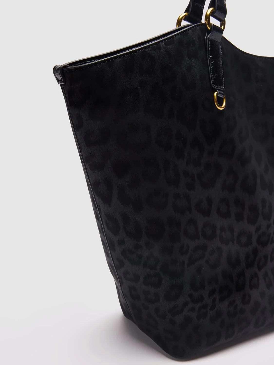 Leopard Print Detail Shoulder Bags - Image 5