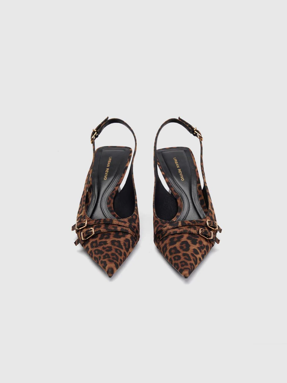 Leopard Print Heeled Slingbacks - Image 4