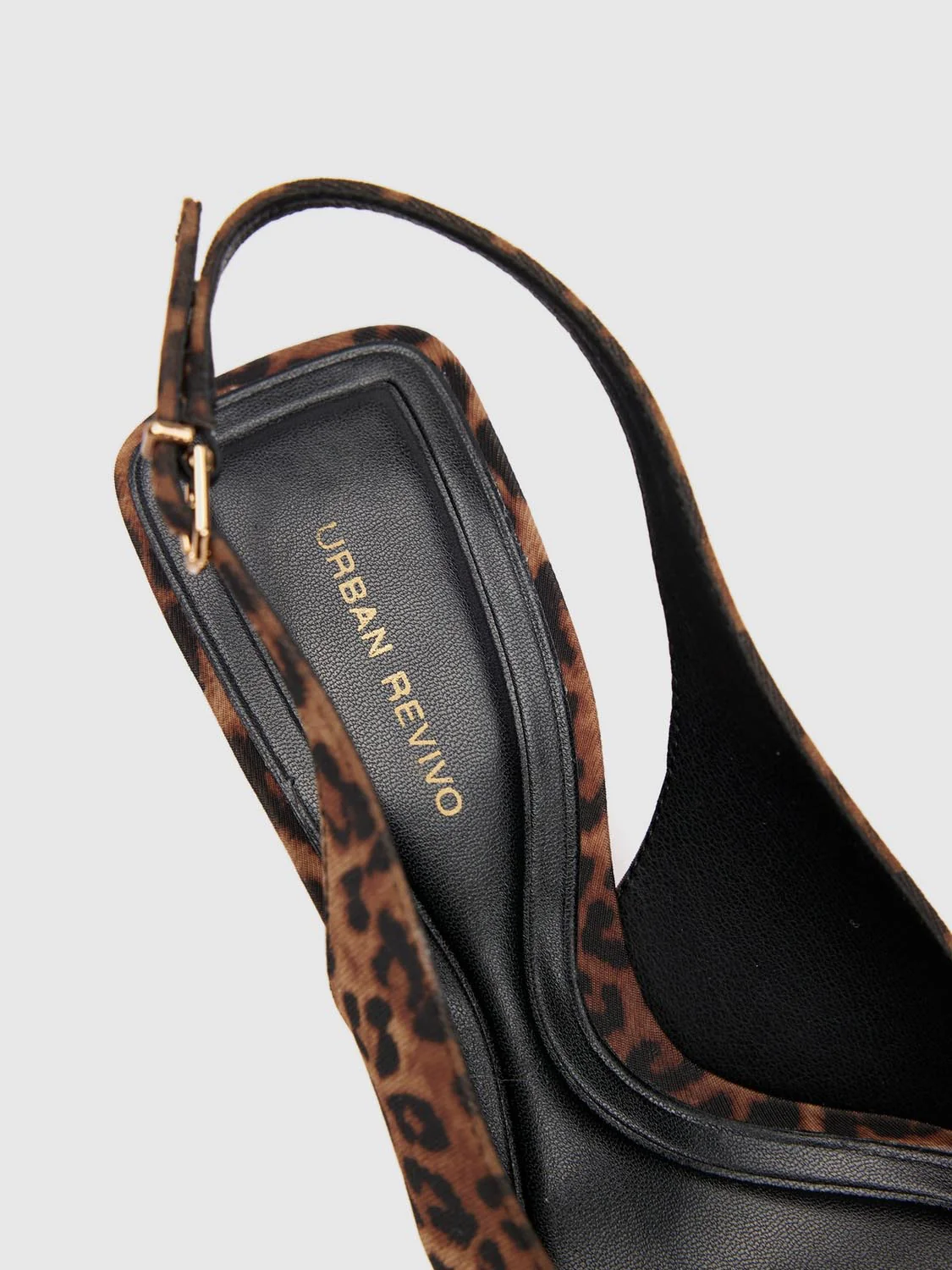 Leopard Print Heeled Slingbacks - Image 6