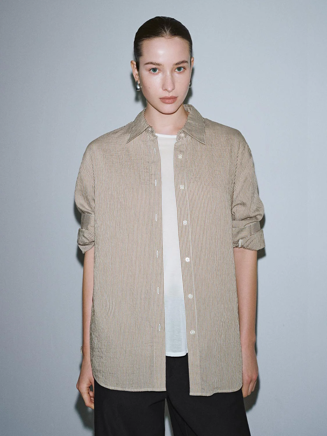 Loose Fit Striped Shirts - Image 9