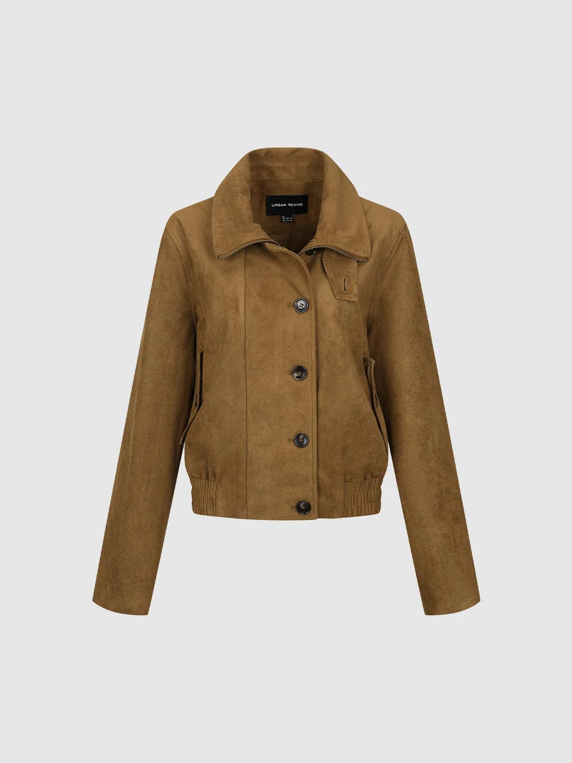 Mock Neck Bomber Jackets