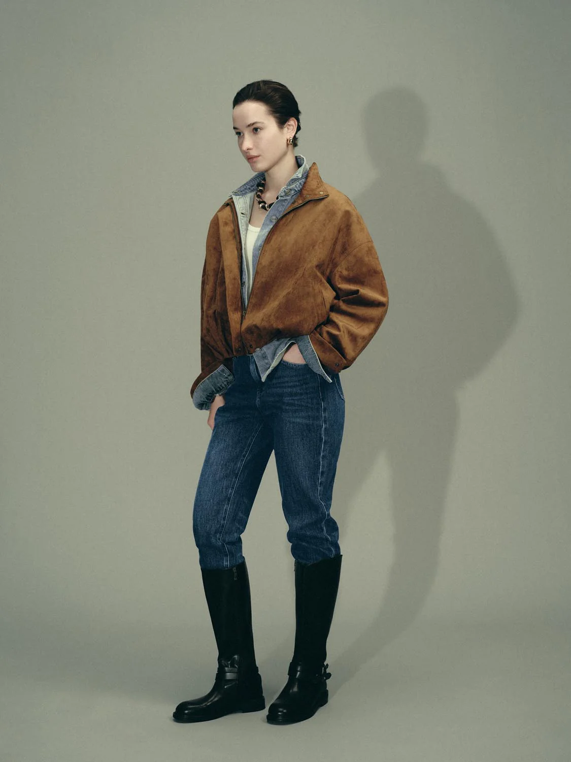 Mock Neck Bomber Jackets - Image 2