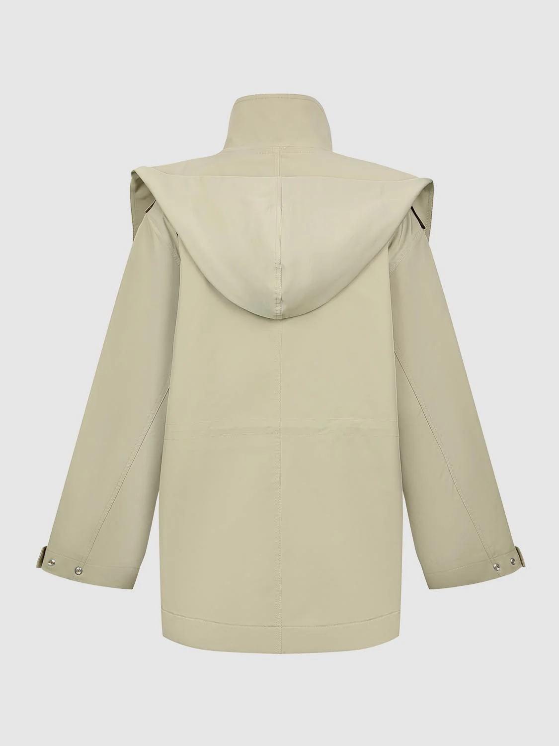 Mock Neck Hooded Work Jackets - Image 2