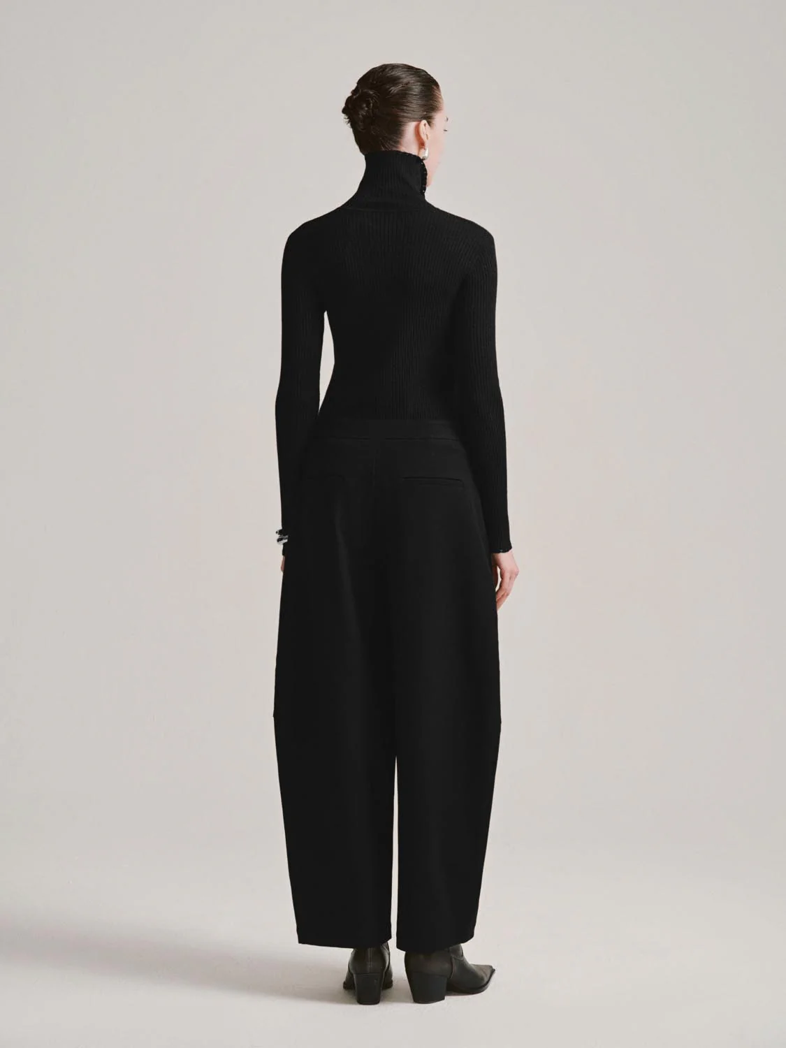 Mock Neck Long Sleeve Knitted T-Shirts - Image 6