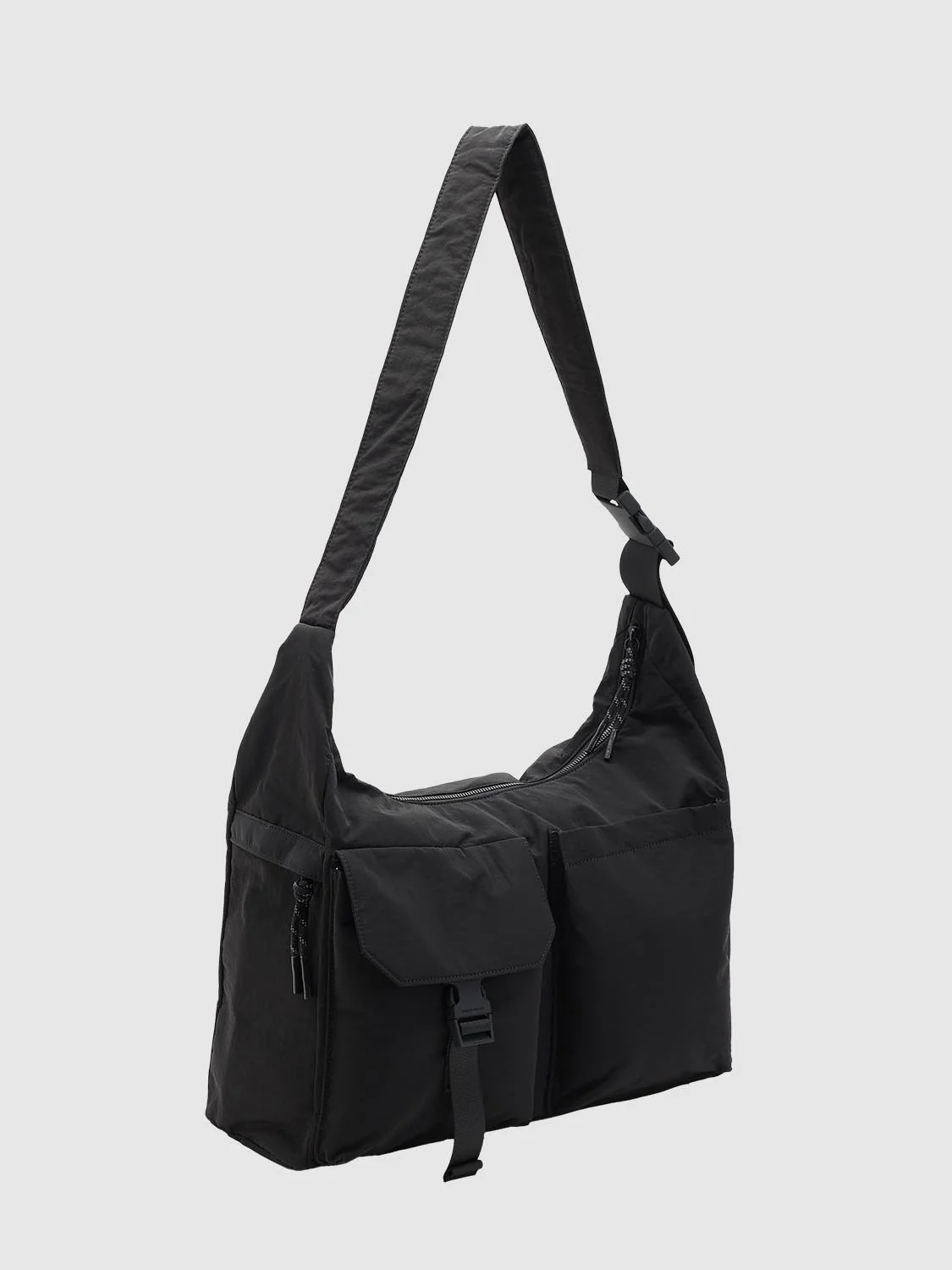 Multi-Pocket Buckle Detail Oversize Crossbody Bags - Image 2