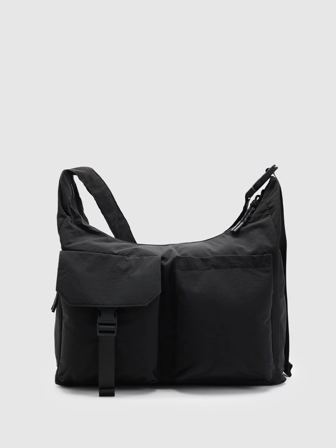 Multi-Pocket Buckle Detail Oversize Crossbody Bags - Image 9