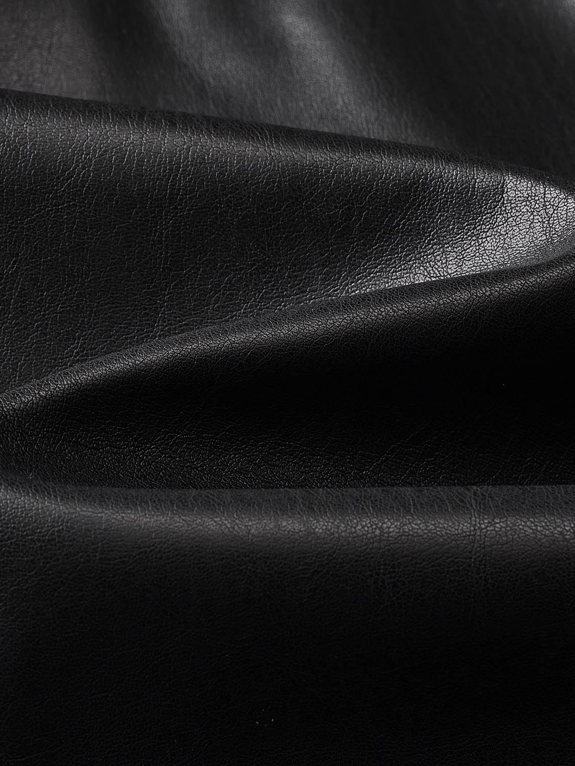 Nipped Waist Faux Leather Shirts - Image 8