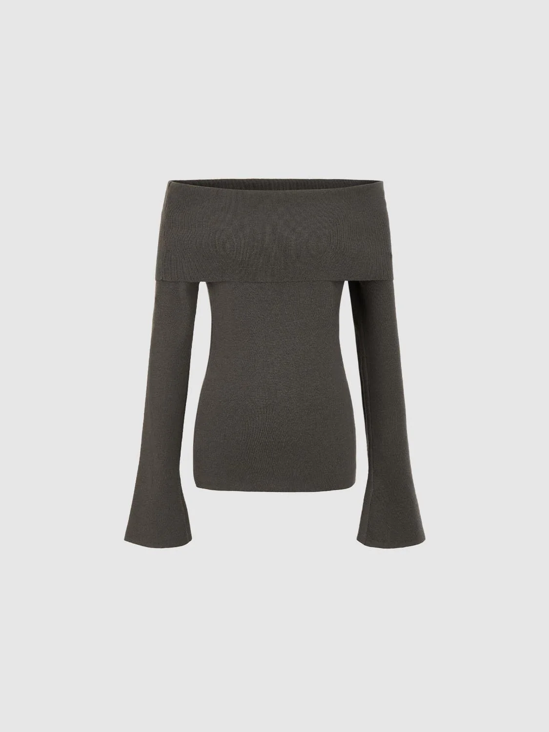 Off Shoulder Knitted T-Shirts - Image 7