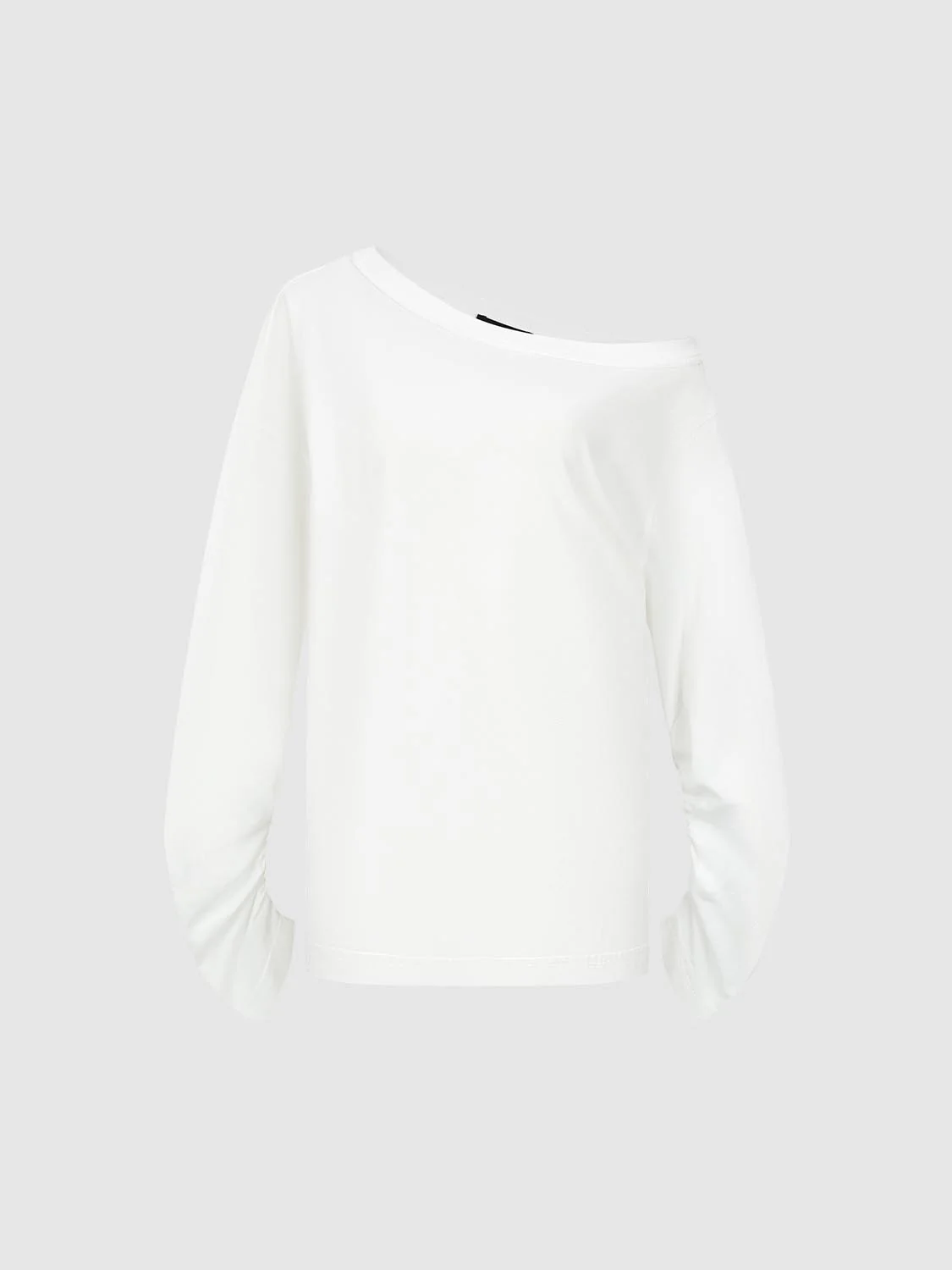 One Shoulder Long Sleeve T-Shirts - Image 7