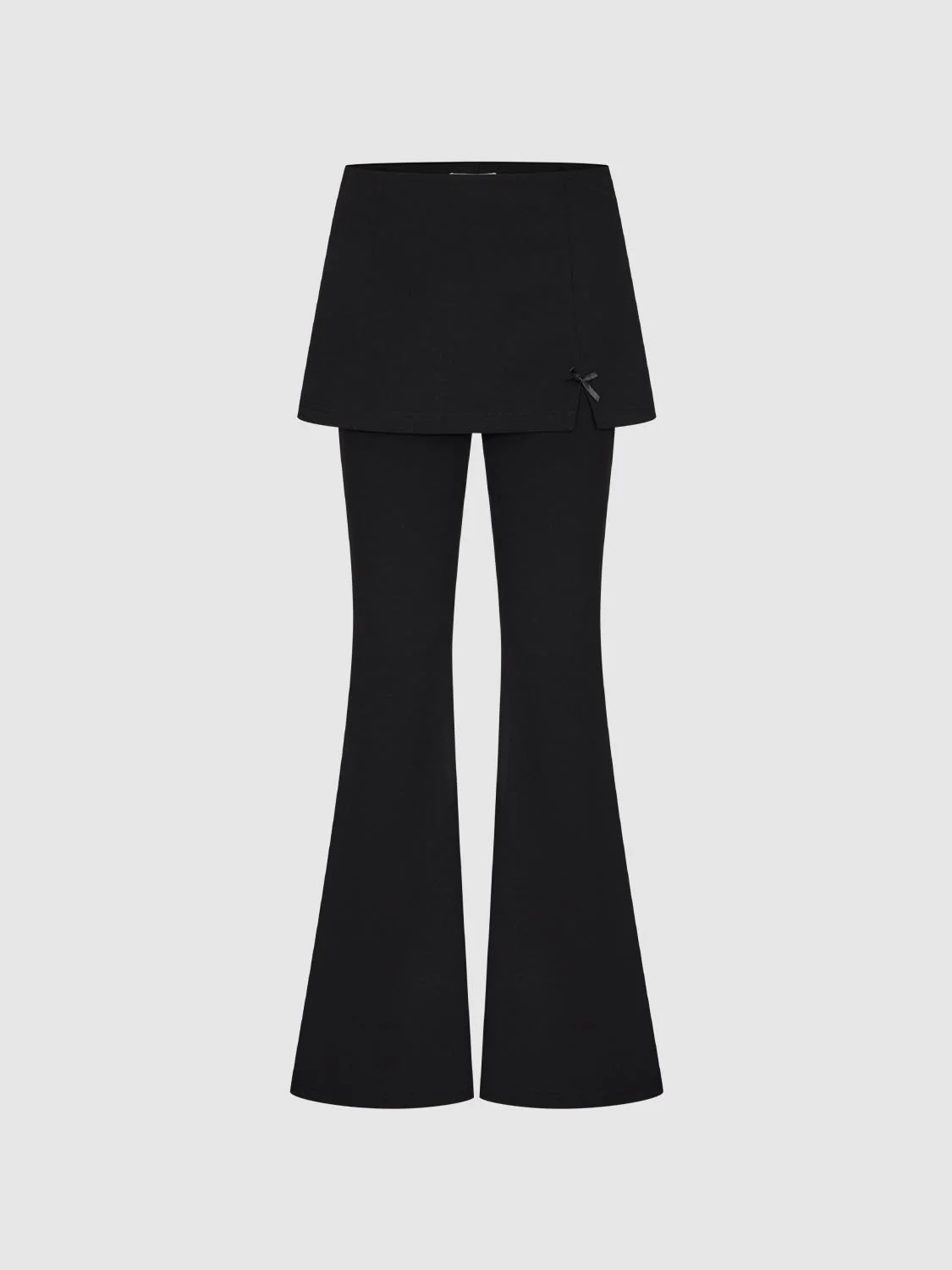 Overlay Detail Flare Leg Pants - Image 4