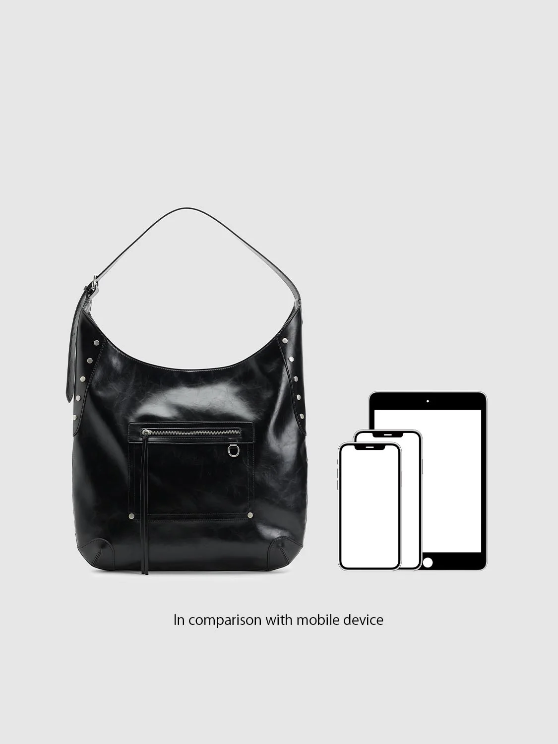 Oversize Studded Shoulder Bags - Image 7