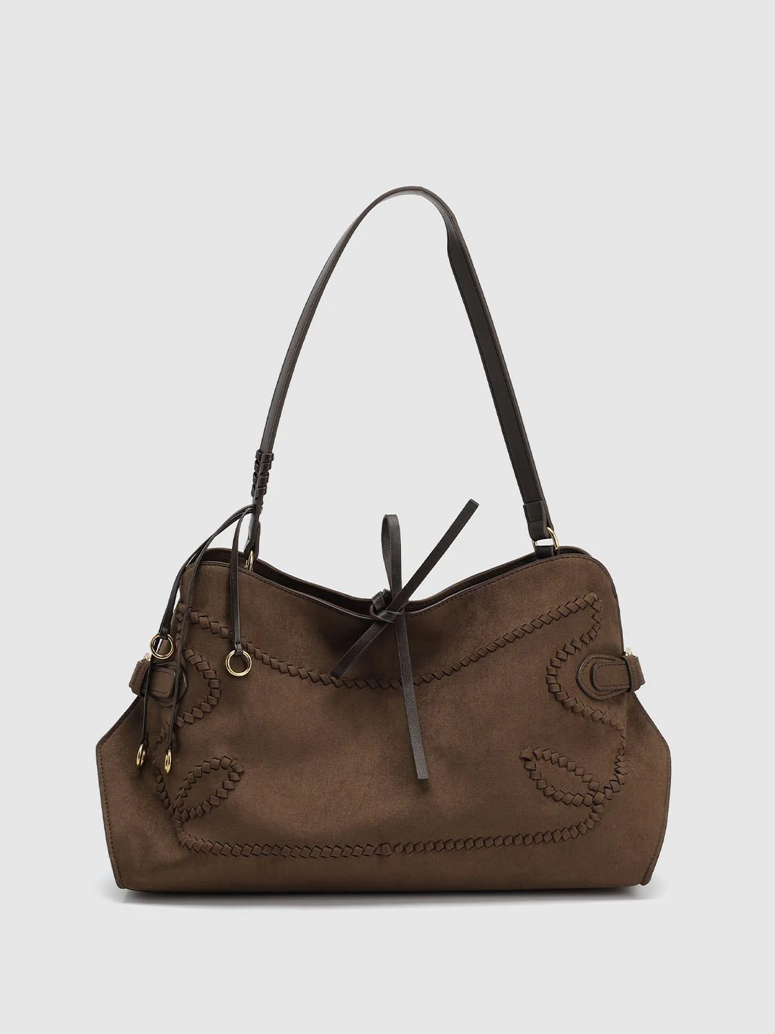 Oversize Weave Detail Shoulder Bags