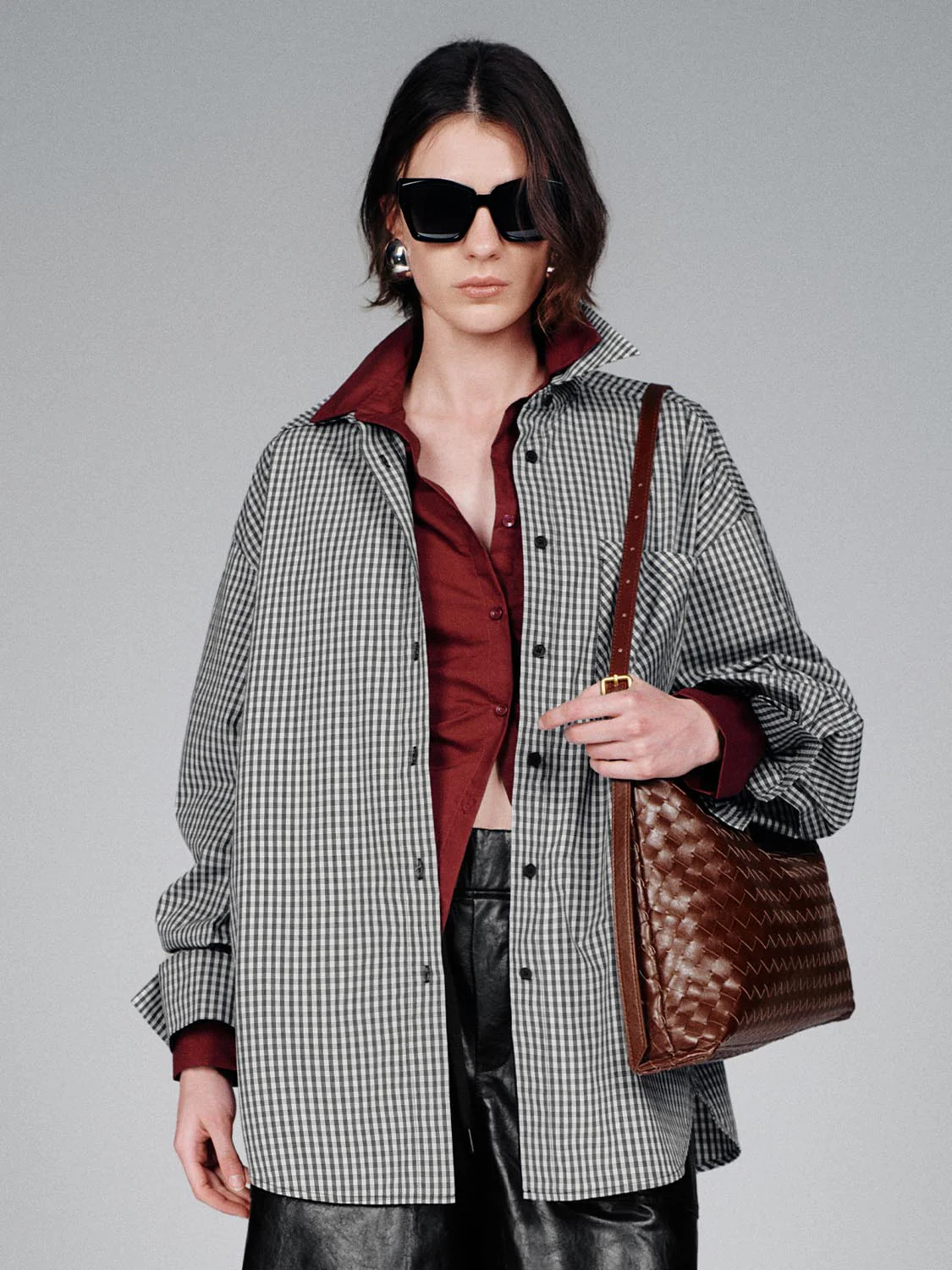 Patch Pocket Check Shirts