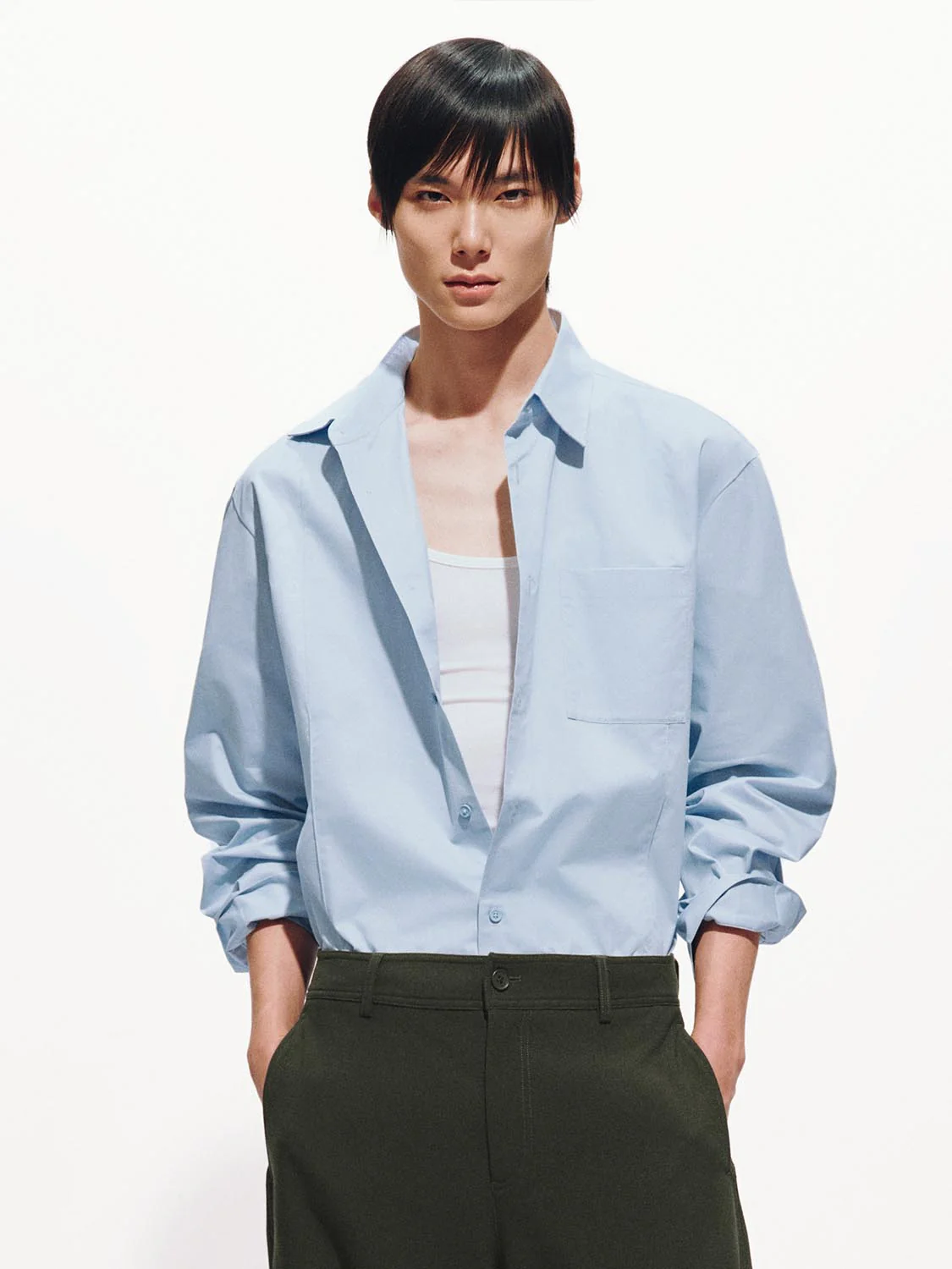 Patch Pocket Loose Fit Shirts - Image 9