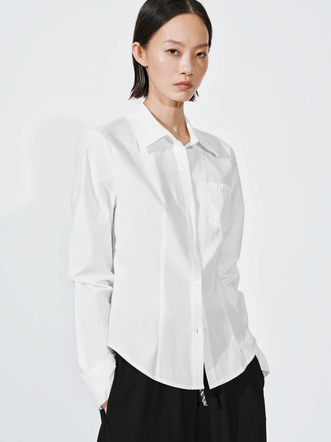 Patch Pocket Tailored Seamed Shirts - Image 10