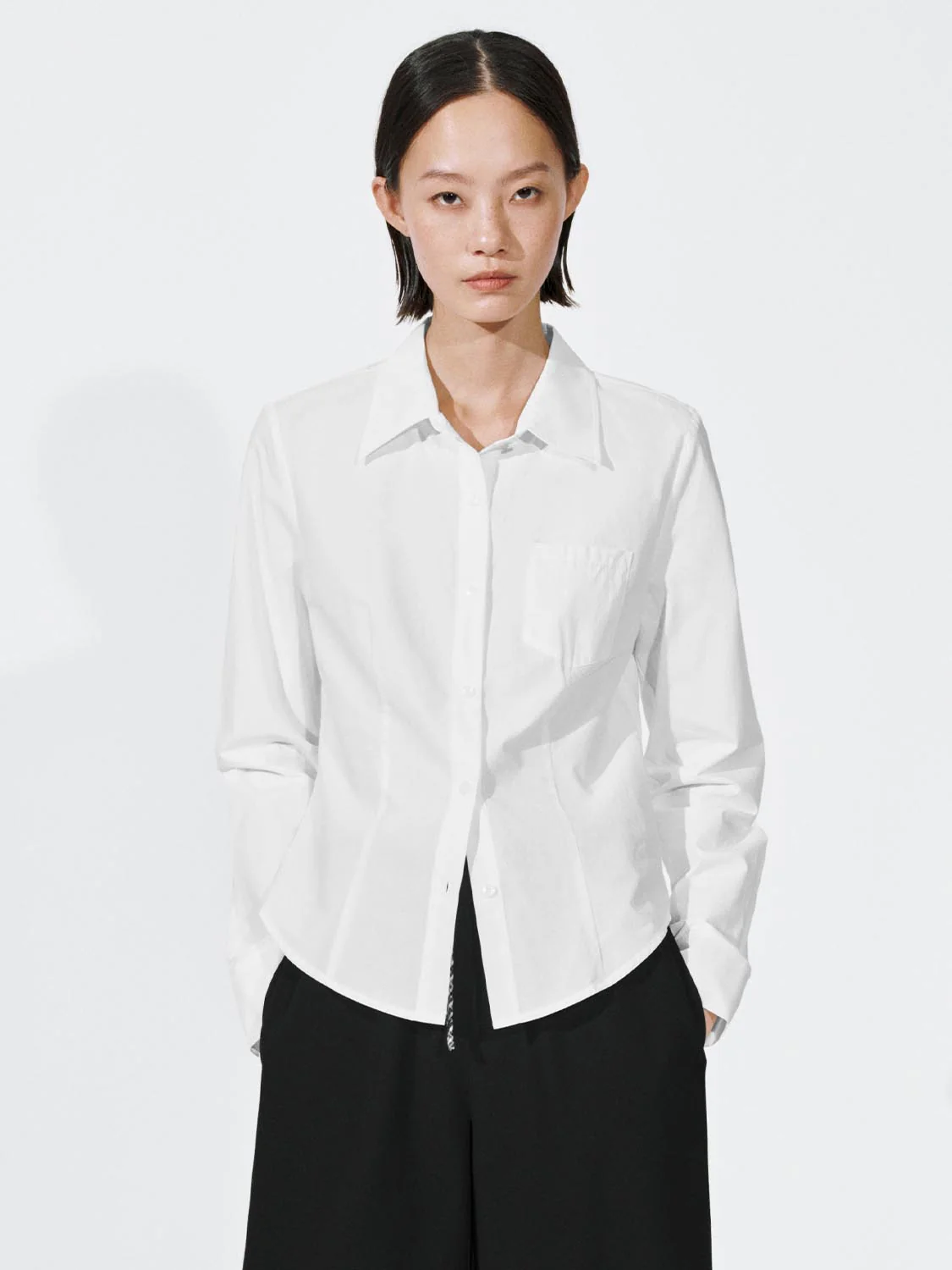 Patch Pocket Tailored Seamed Shirts - Image 18