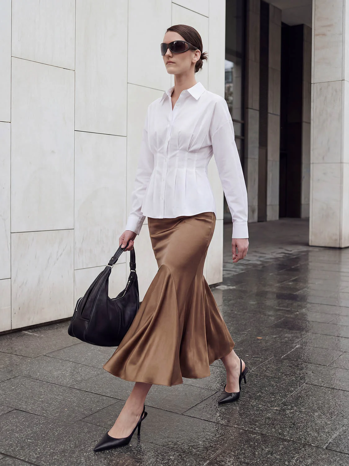 Pleated Nipped Waist Shirts - Image 2