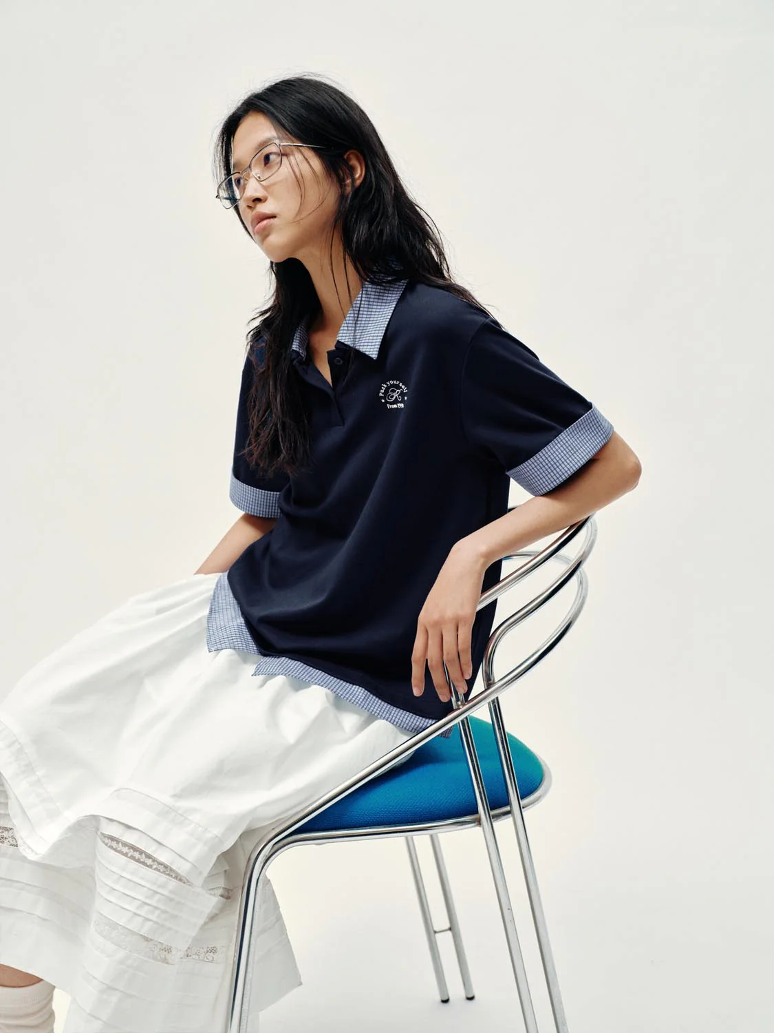 Polo Neck Contrast Trim T-Shirts - Image 11