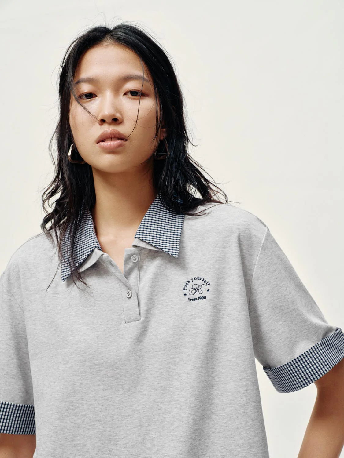 Polo Neck Contrast Trim T-Shirts - Image 3