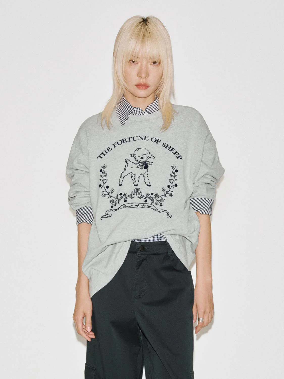 Printed Crew Neck Long SleeveT-Shirts