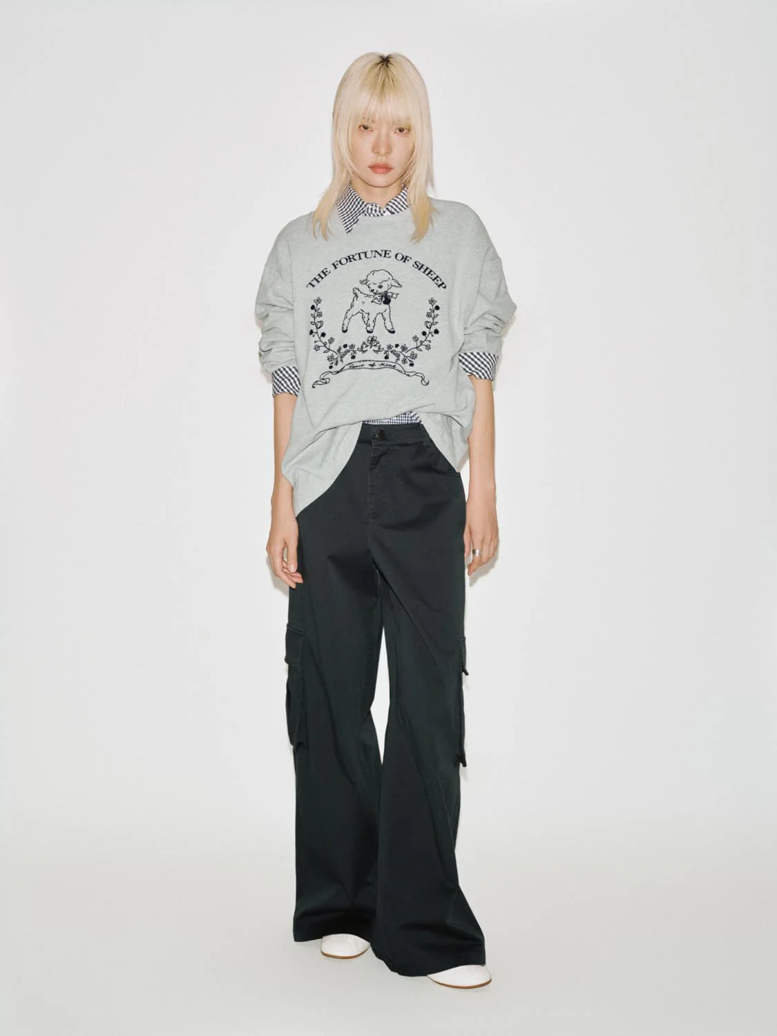 Printed Crew Neck Long SleeveT-Shirts - Image 5