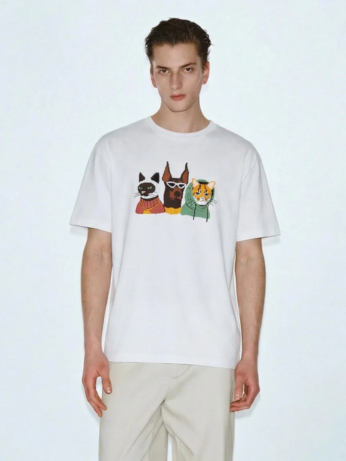 Printed Crew Neck T-Shirts - Image 4