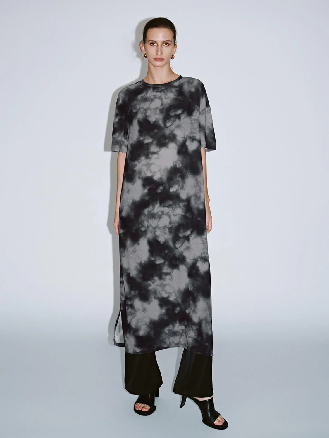 Printed Loose Straight Maxi Dresses