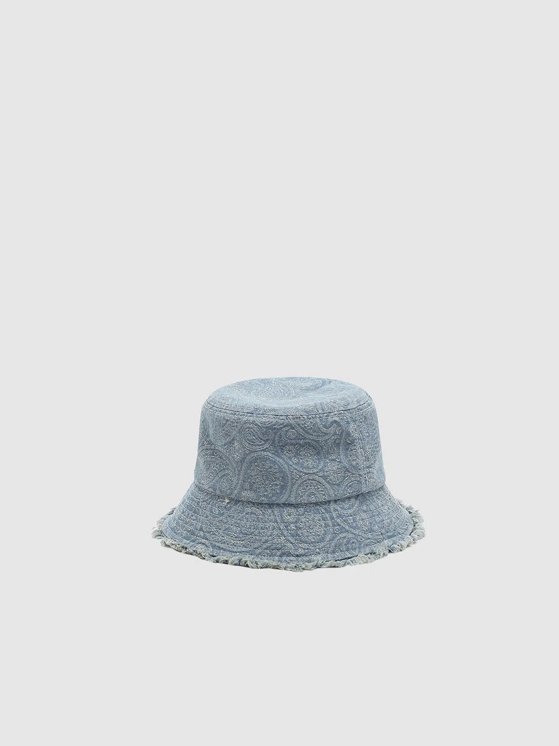 Printed Raw Hem Bucket Hat - Image 3