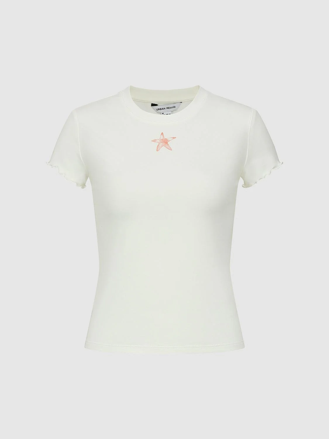Printed Ruffle Trim T-Shirts - Image 4