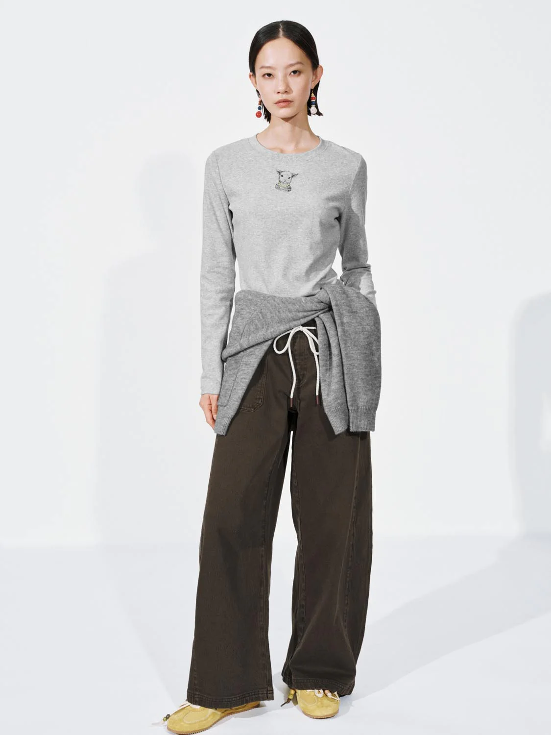 Printed Slim-Fit Long Sleeve T-Shirts - Image 4