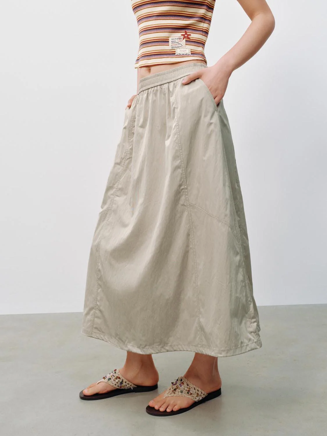 Pull On A-Line Midi Skirts - Image 11