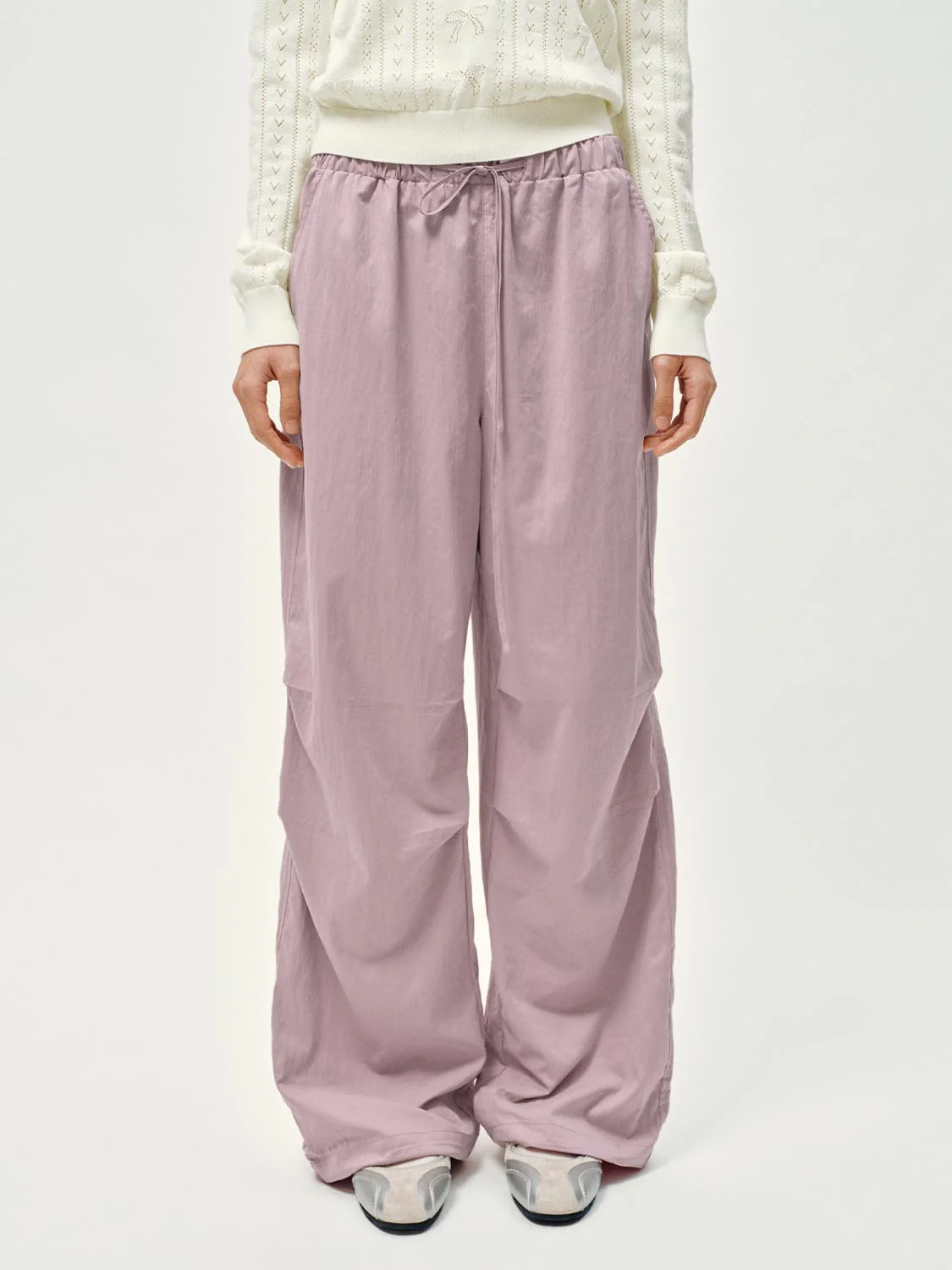 Pull On Drawstring Wide Leg Cargo Pants - Image 17