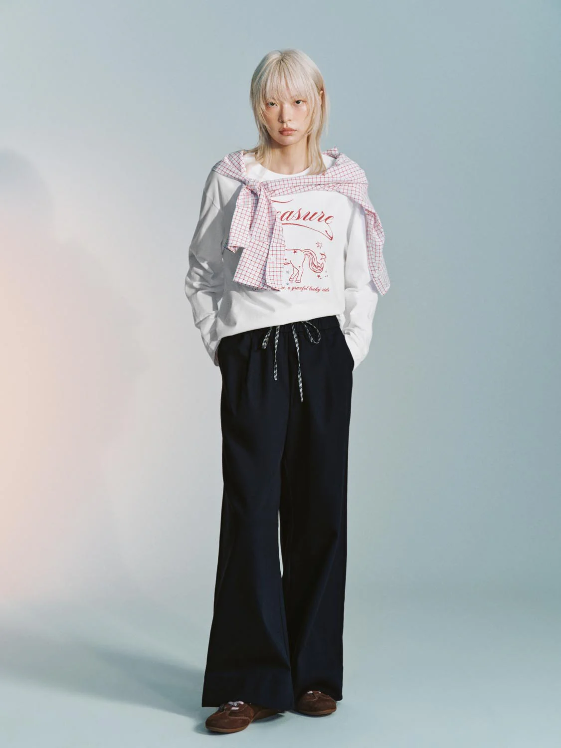 Pull On Drawstring Wide Leg Pants - Image 7