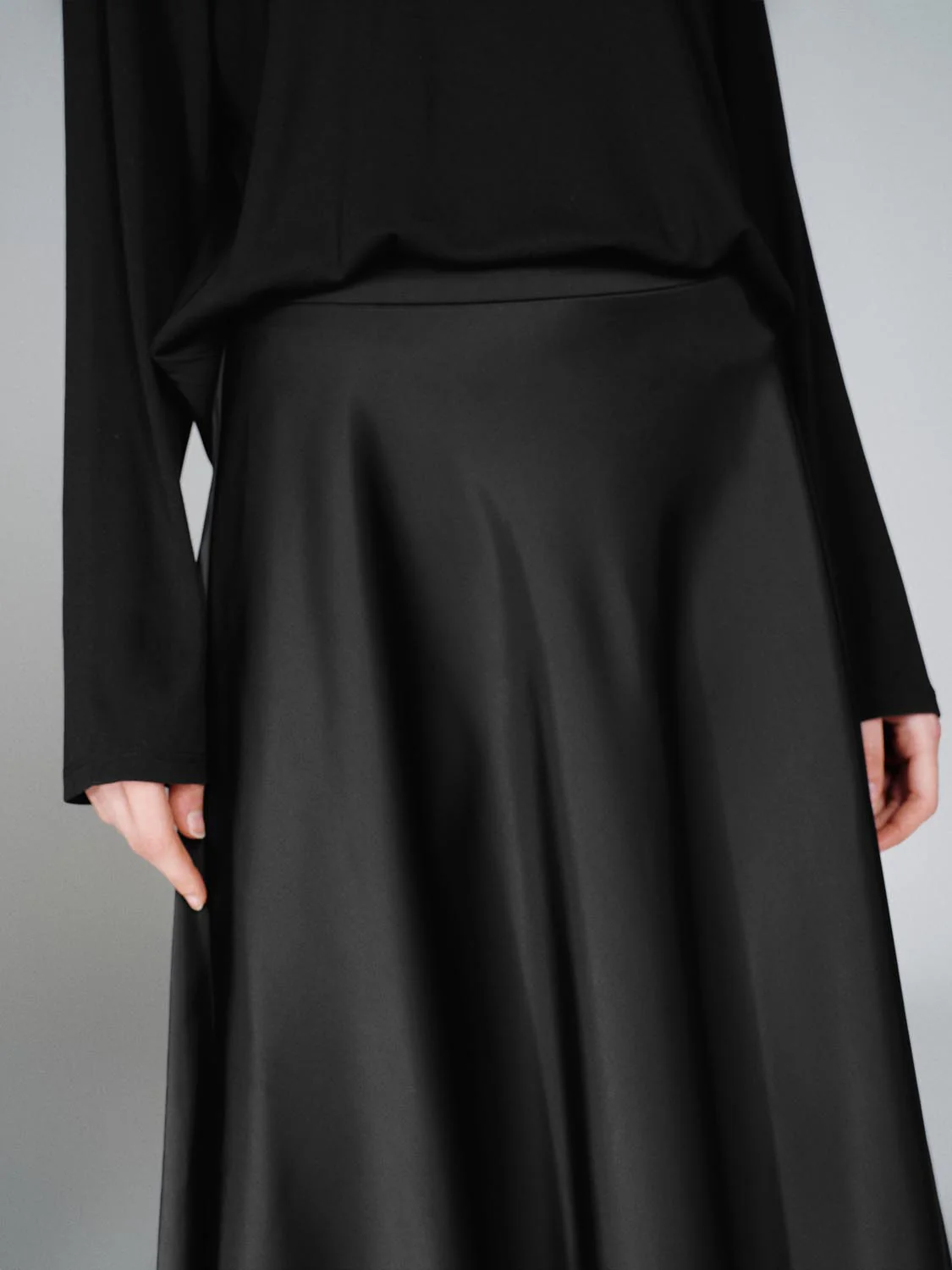 Pull On Lace Hem A-Line Midi Skirts - Image 5