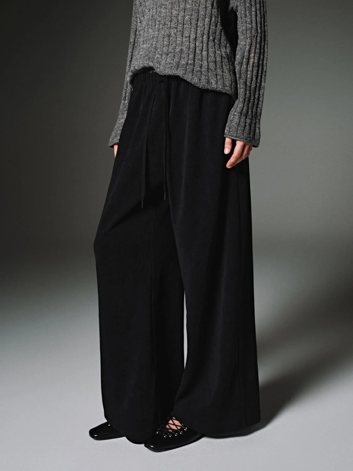 Pull On Wide Leg Pants - Image 3