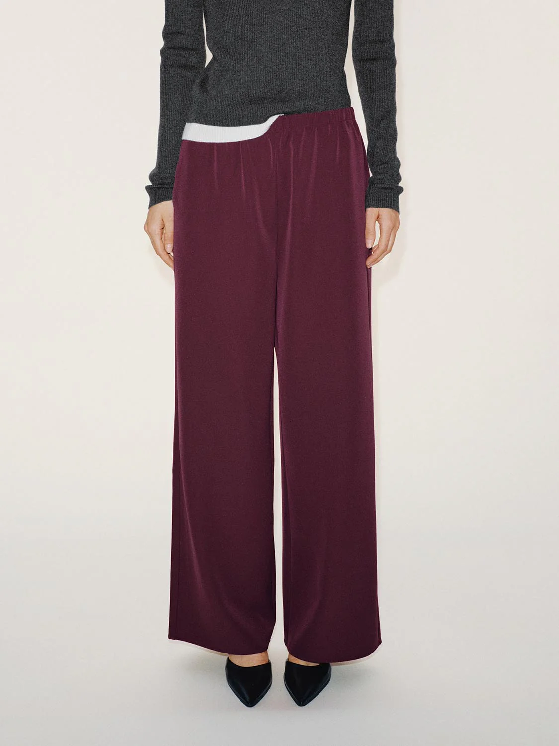 Pull On Wide Leg Pants