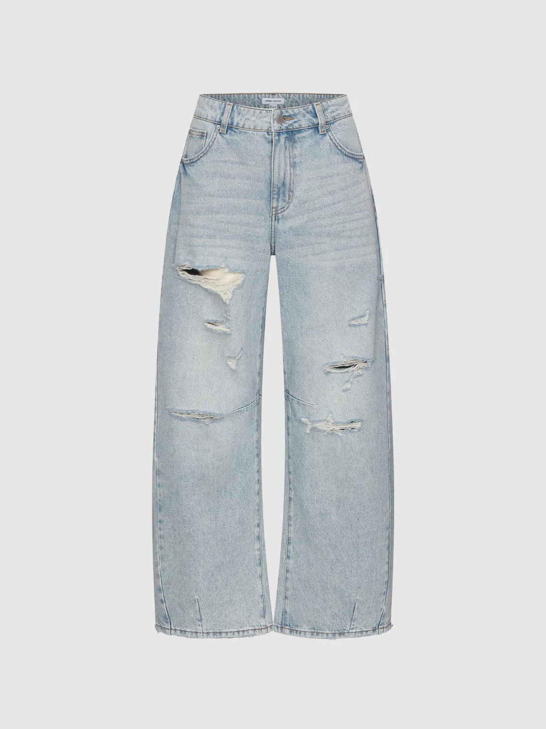 Raw Detail Wide Leg Jeans - Image 2