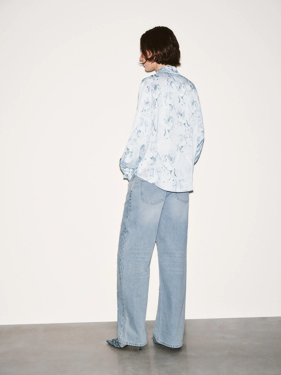 Scarf Detail Pegasus Blouse Shirts - Image 6