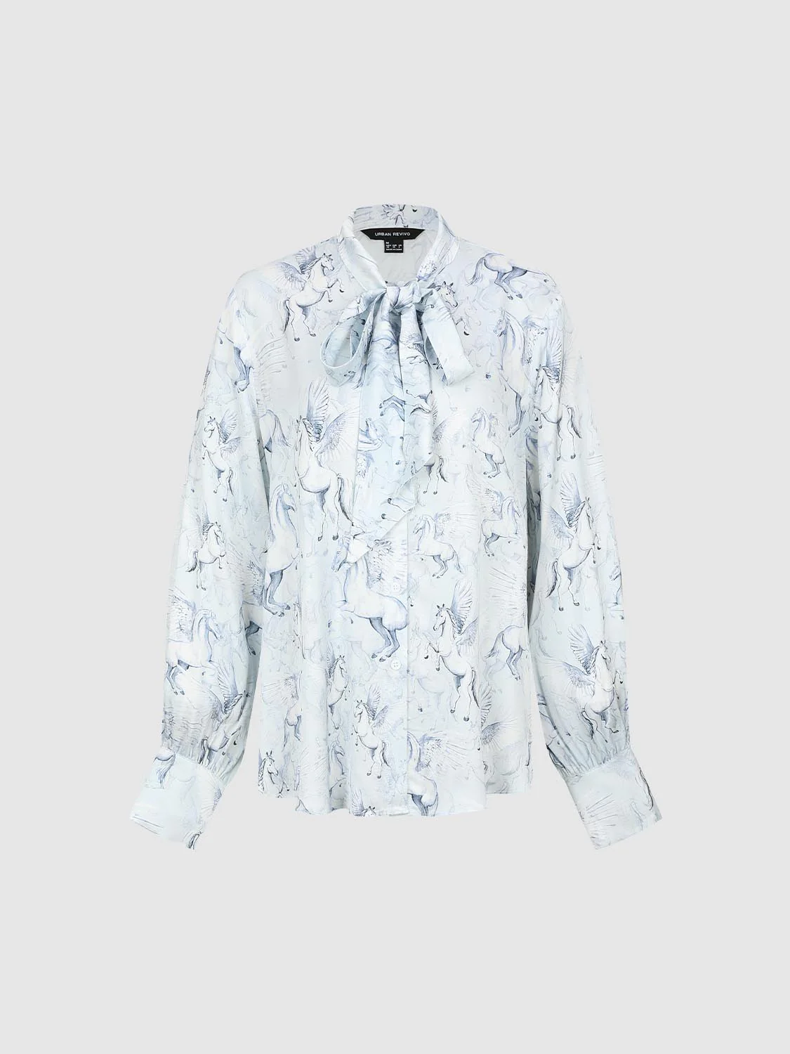 Scarf Detail Pegasus Blouse Shirts - Image 7