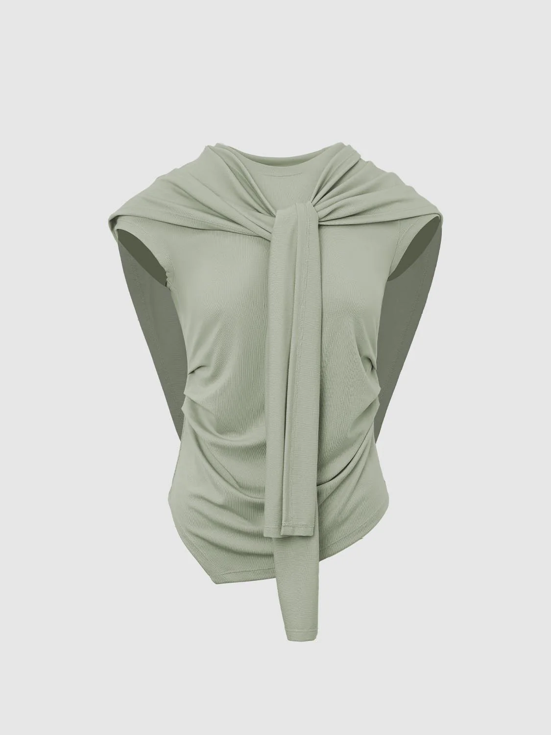 Scarf Layered Short Sleeve T-Shirts - Image 21