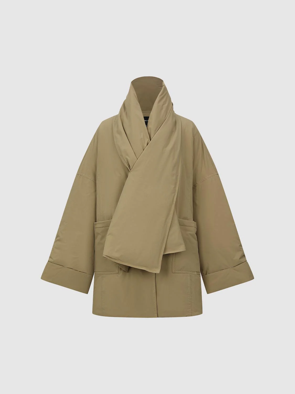 Scarf Neck Puffer Down Jackets - Image 8