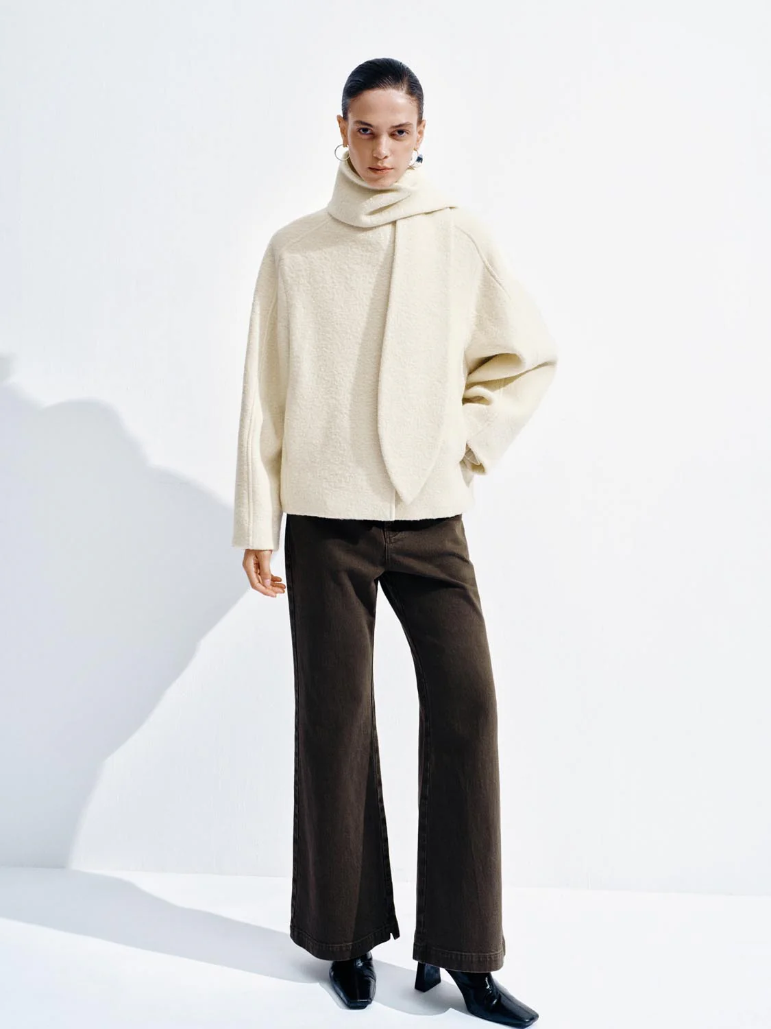 Scarf Oversize Pile Jackets - Image 3