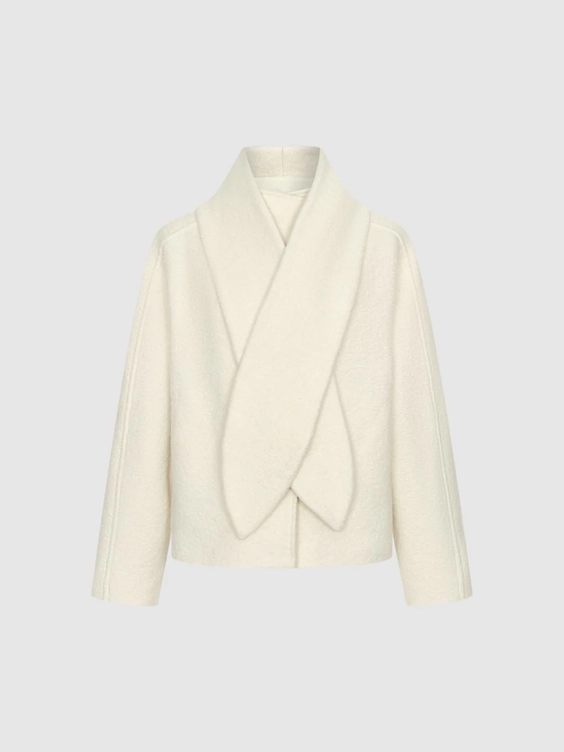 Scarf Oversize Pile Jackets - Image 7