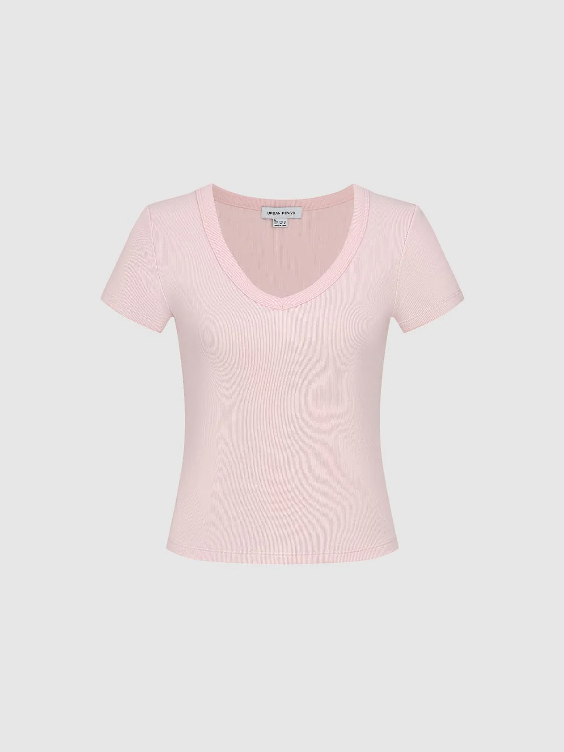 Scoop Neck Cropped Skinny Fit T-Shirts - Image 15