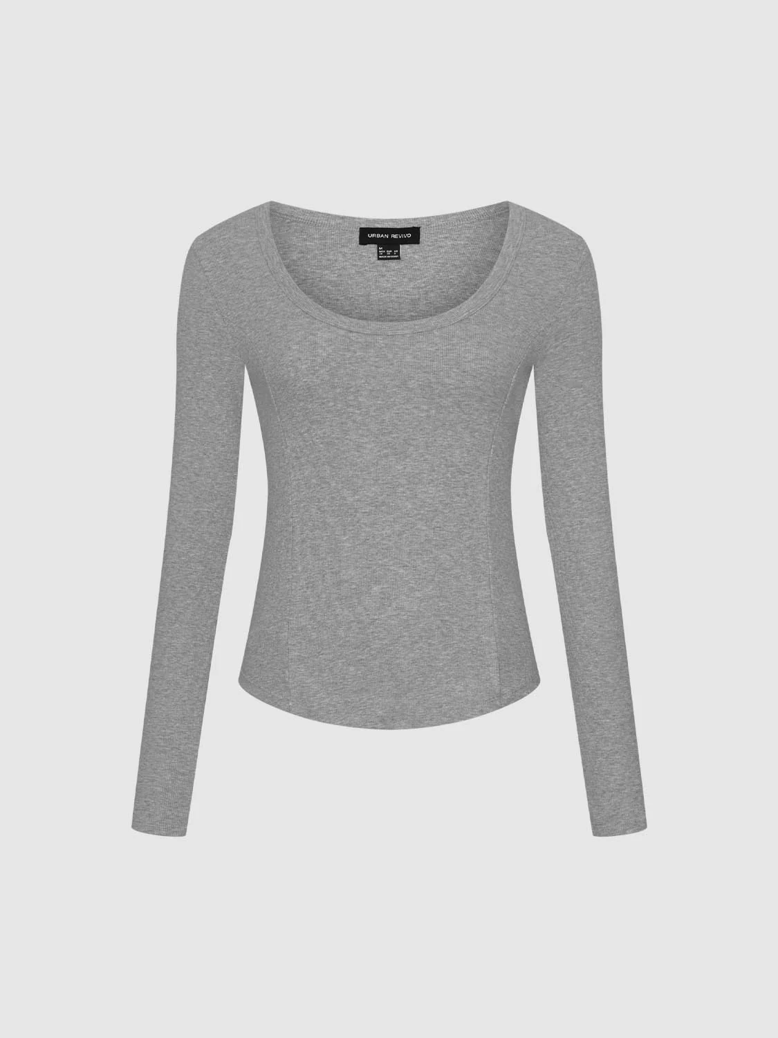 Scoop Neck Flare Long Sleeve T-Shirts - Image 15