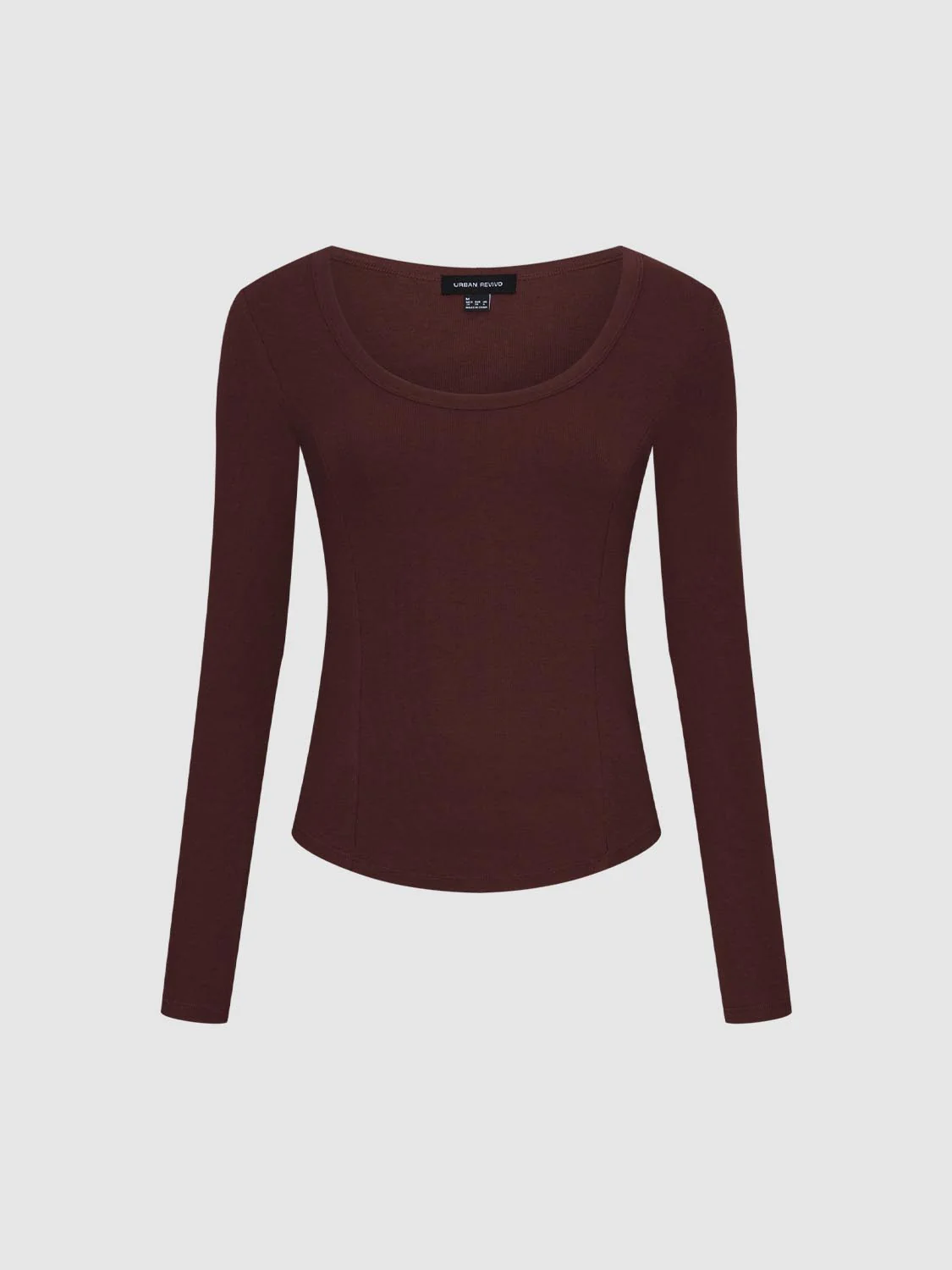 Scoop Neck Flare Long Sleeve T-Shirts - Image 31