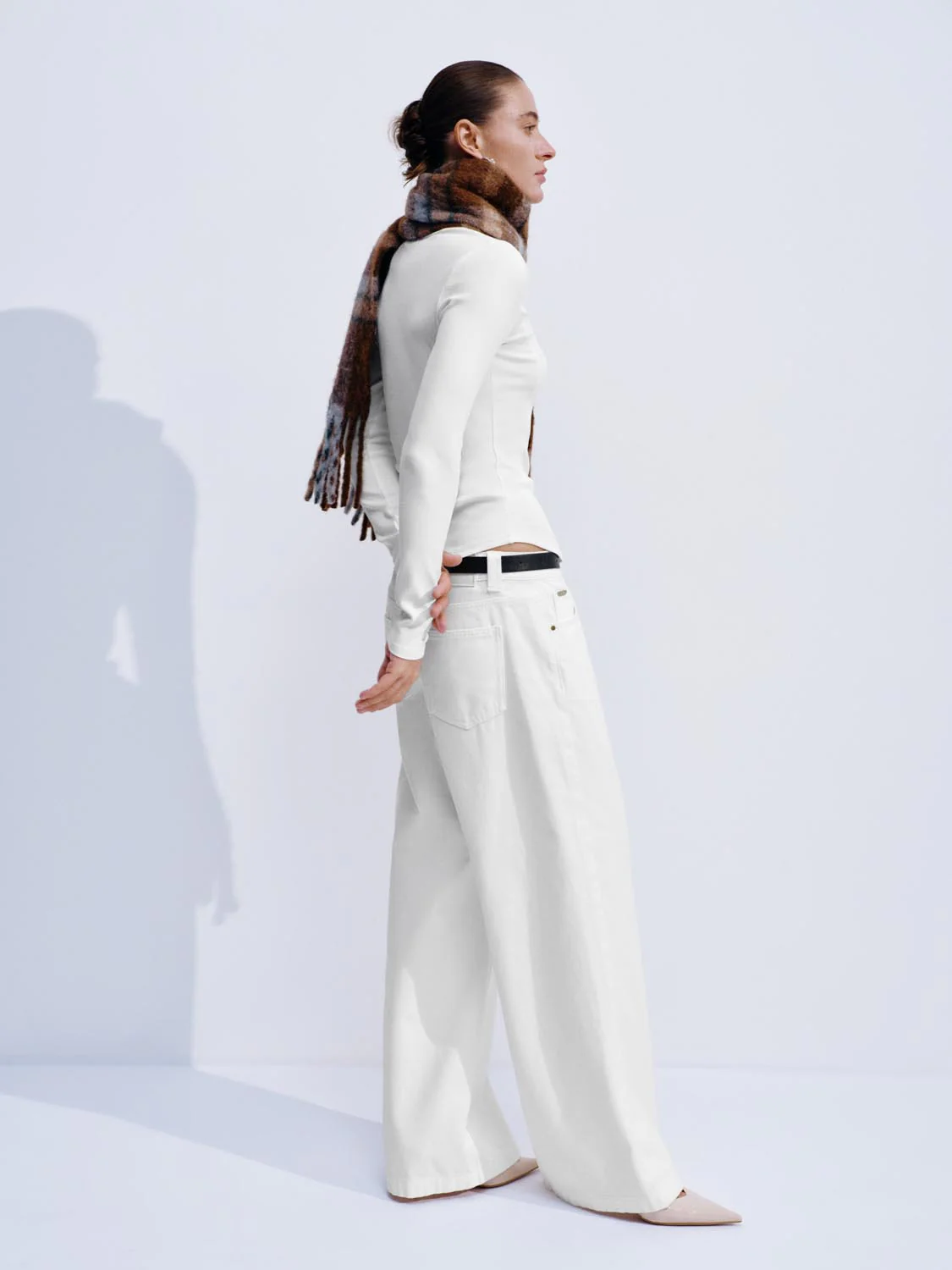 Scoop Neck Flare Long Sleeve T-Shirts - Image 5