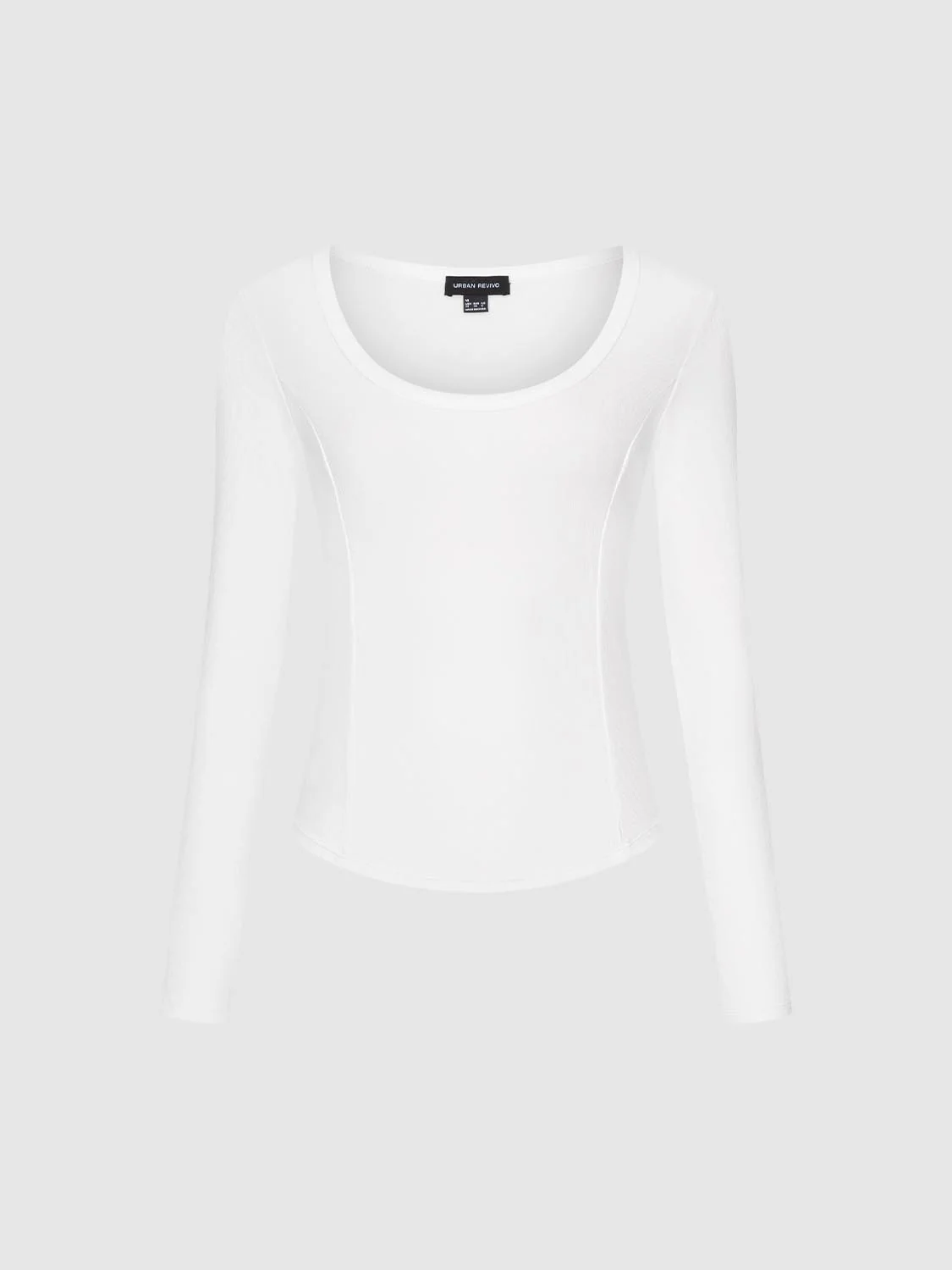 Scoop Neck Flare Long Sleeve T-Shirts - Image 7