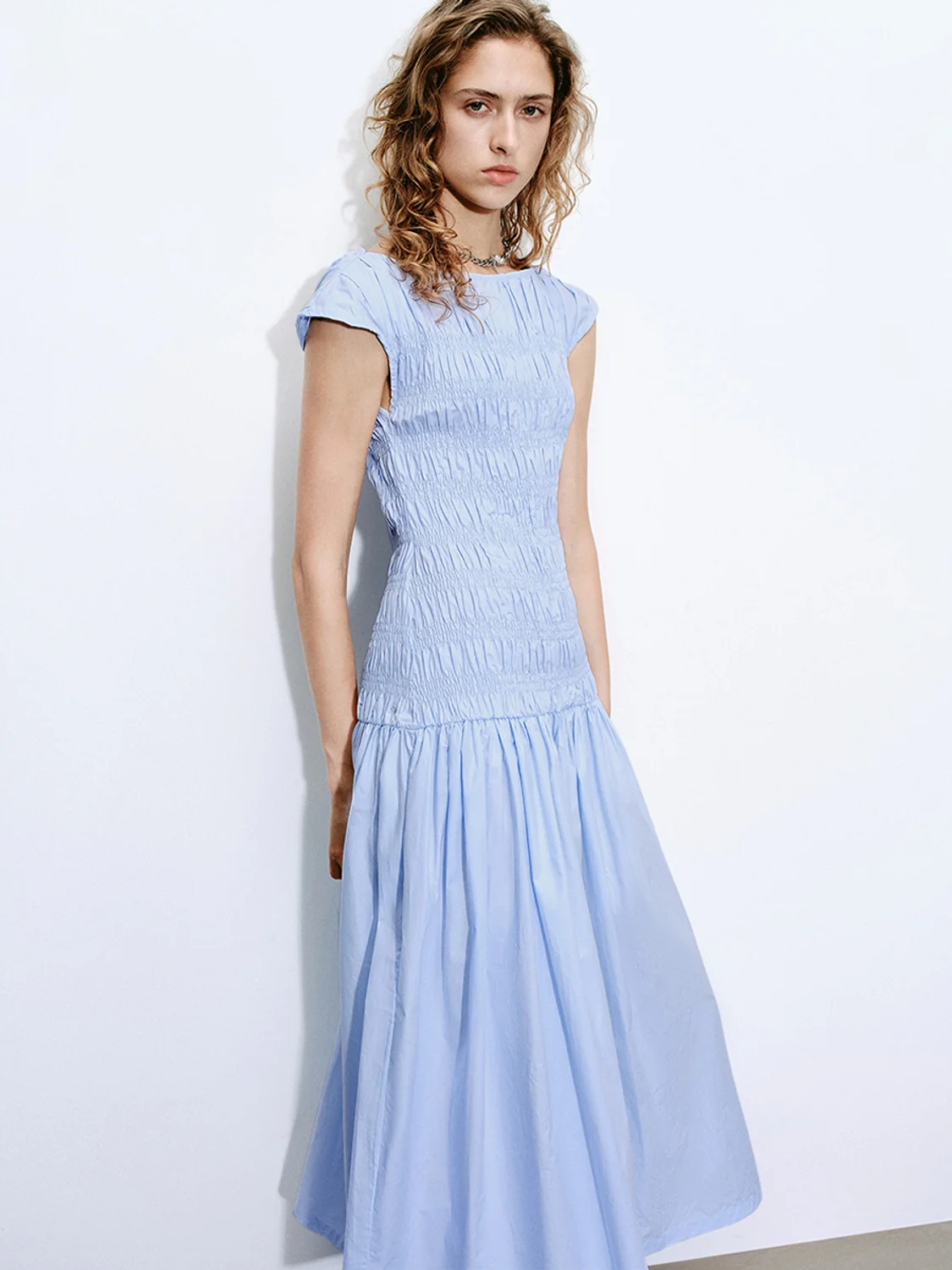 Shirred A-Line Dresses - Image 16