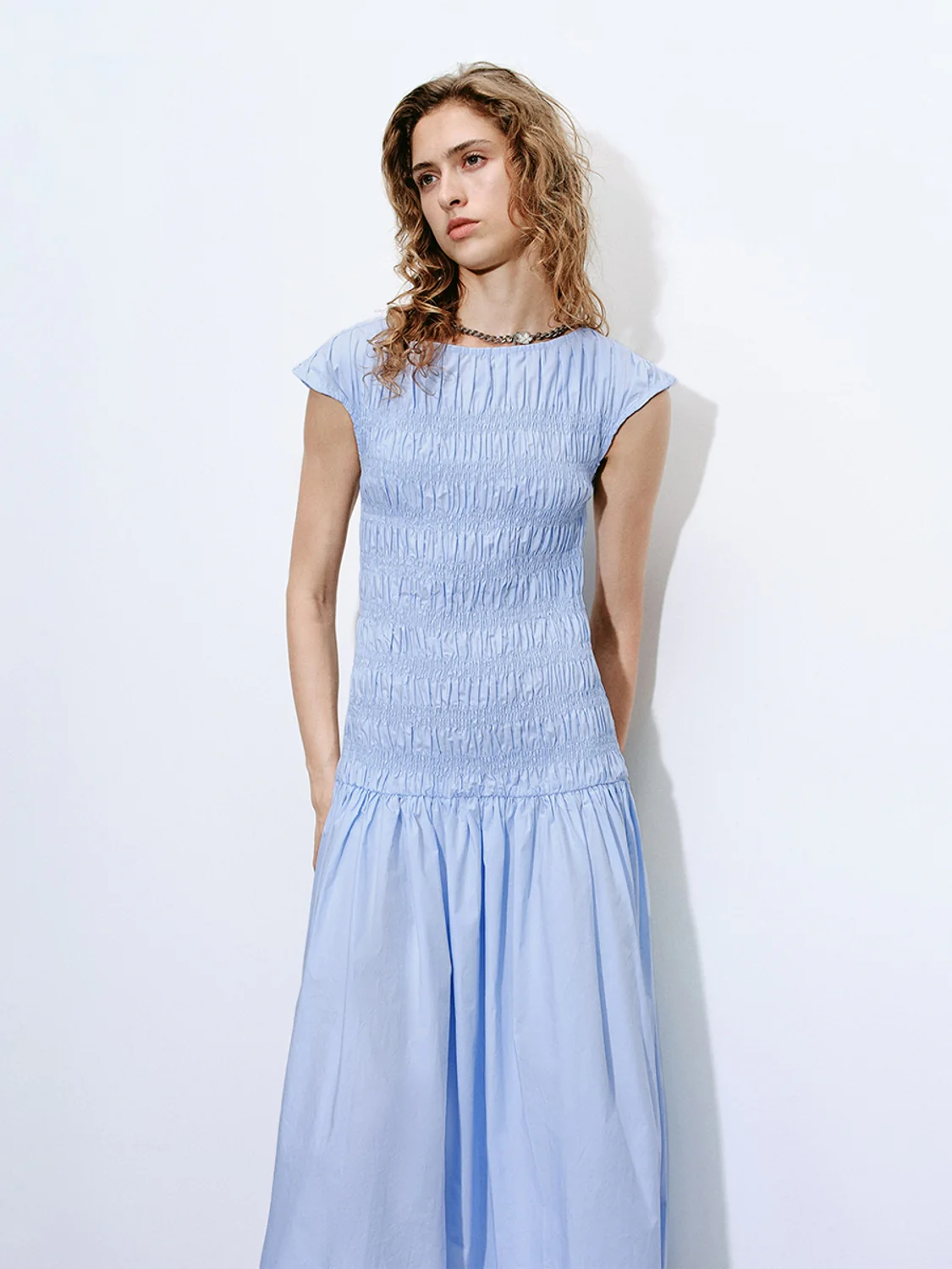 Shirred A-Line Dresses - Image 17